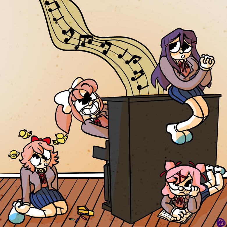&quot;Doki Doki Literature Club!&quot; in &quot;Cuphead&quot; (2023)