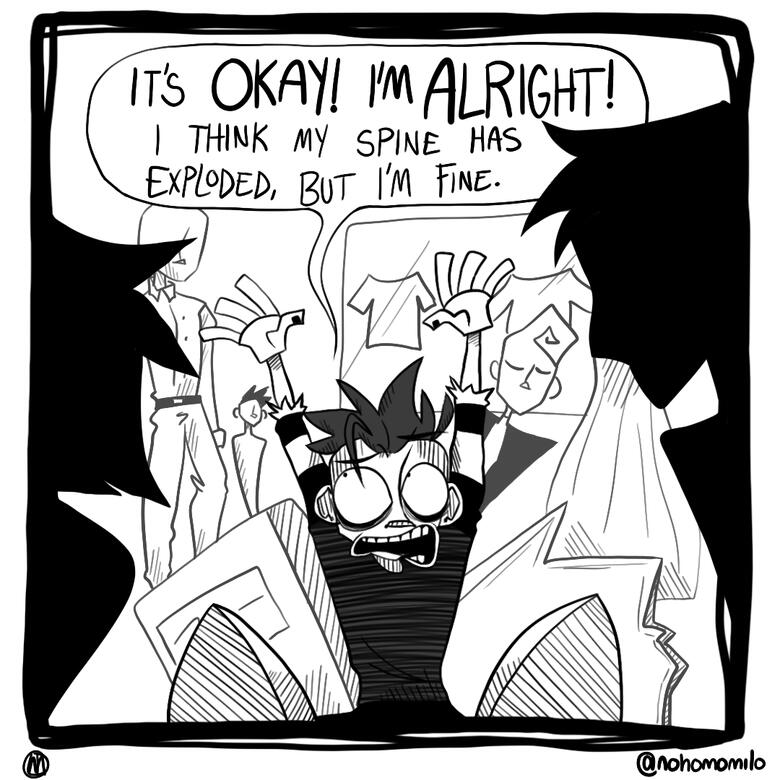 "Johnny the Homicidal Maniac" Panel Redraw 1 (2024)