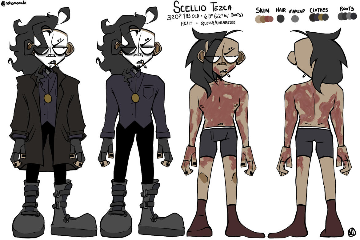 Scellio Tezca Character Design (2024)